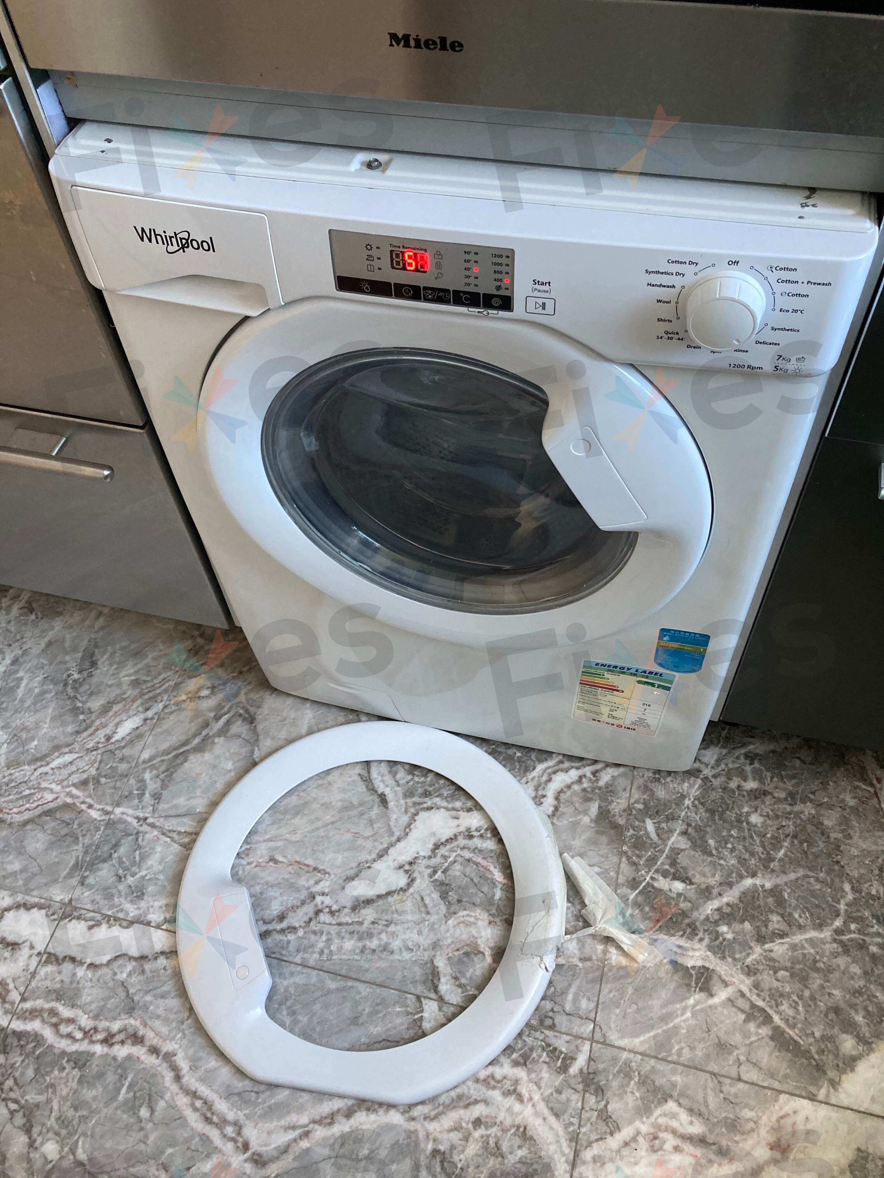 維修洗衣機：更換單邊門框（Whirlpool惠而浦WWPU75210）