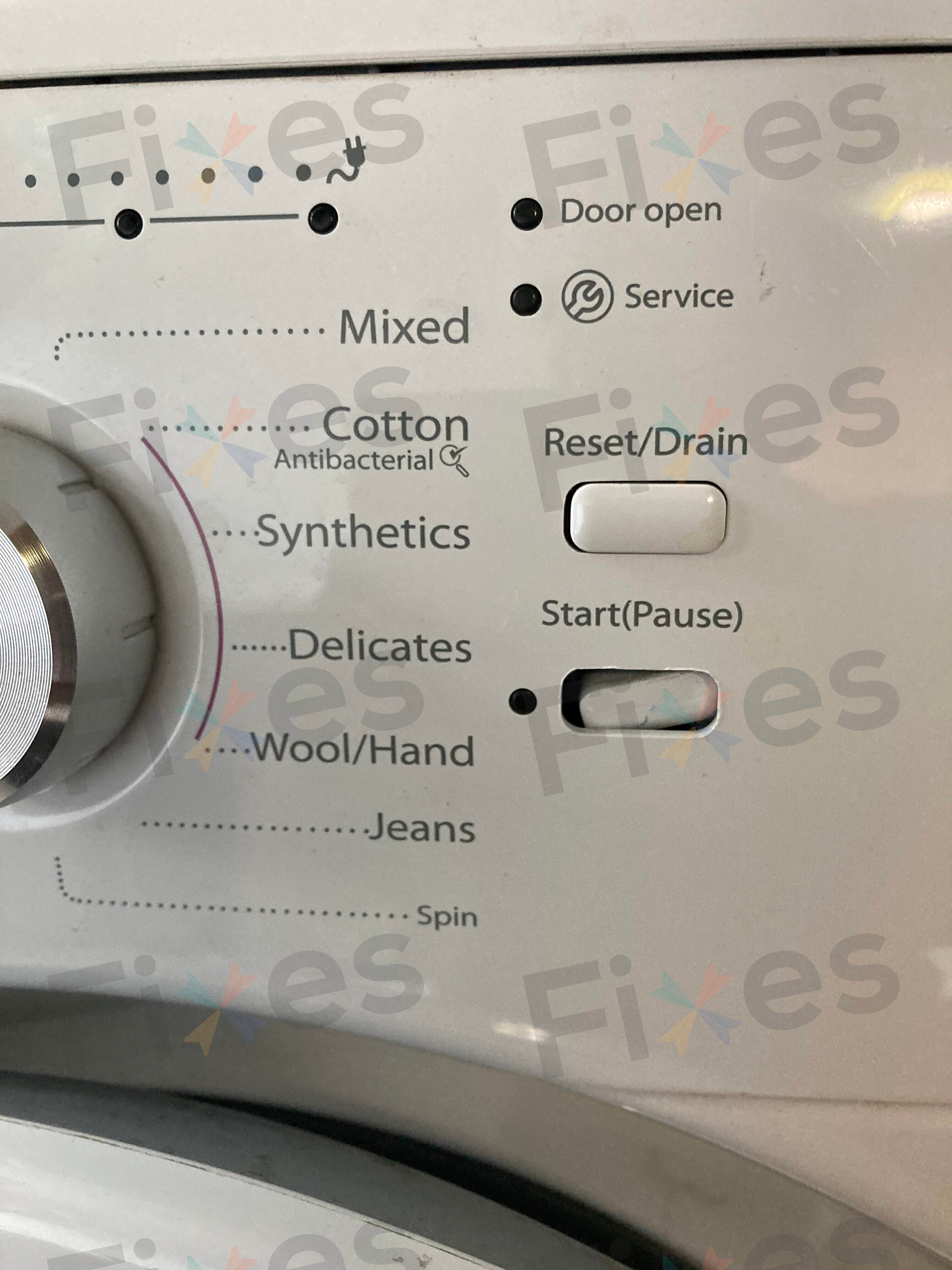 維修洗衣機：更換開始按鈕組件前（Whirlpool惠而浦CARE8100D）